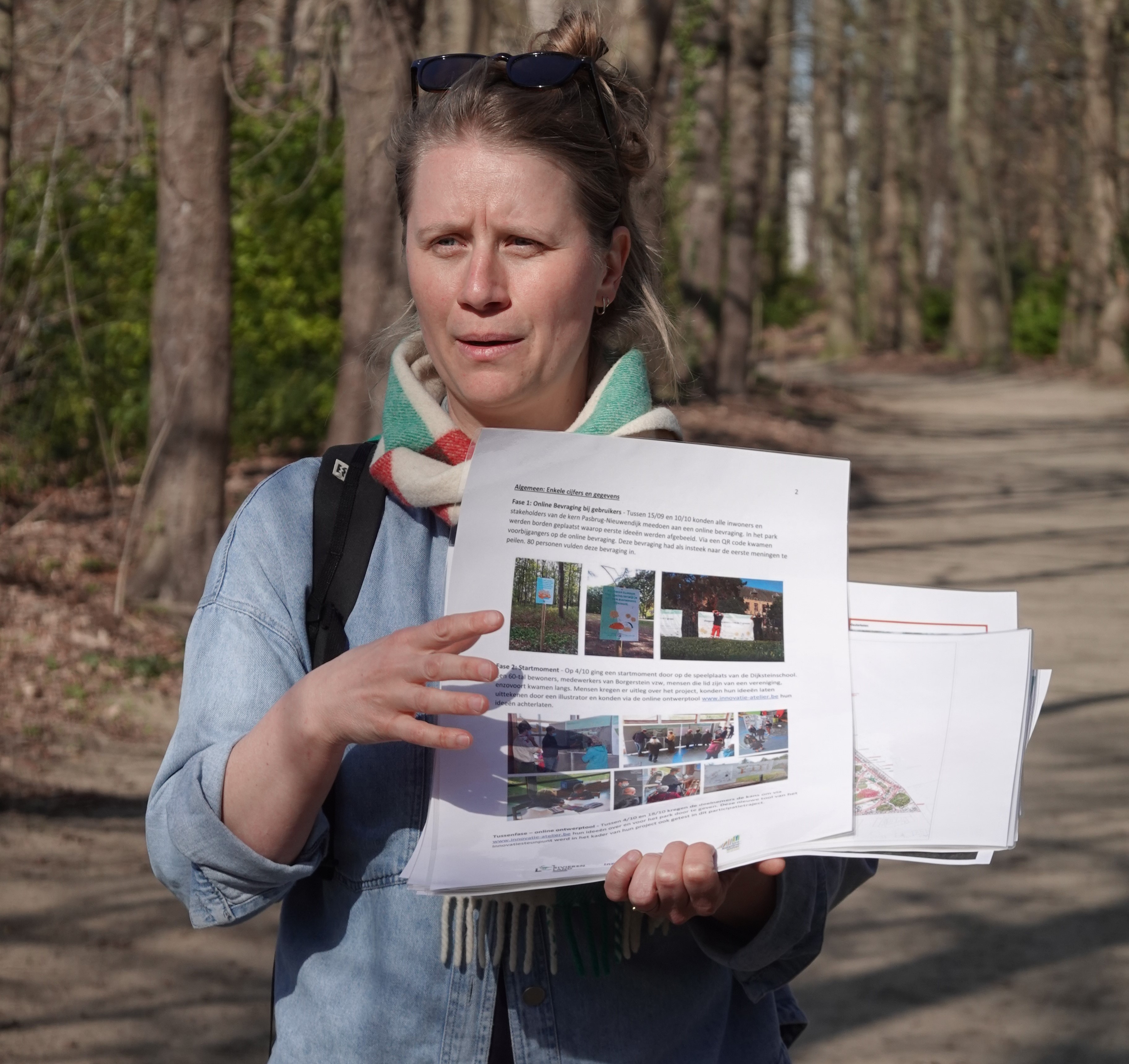 Maud Willemen gidst in Borgensteinpark